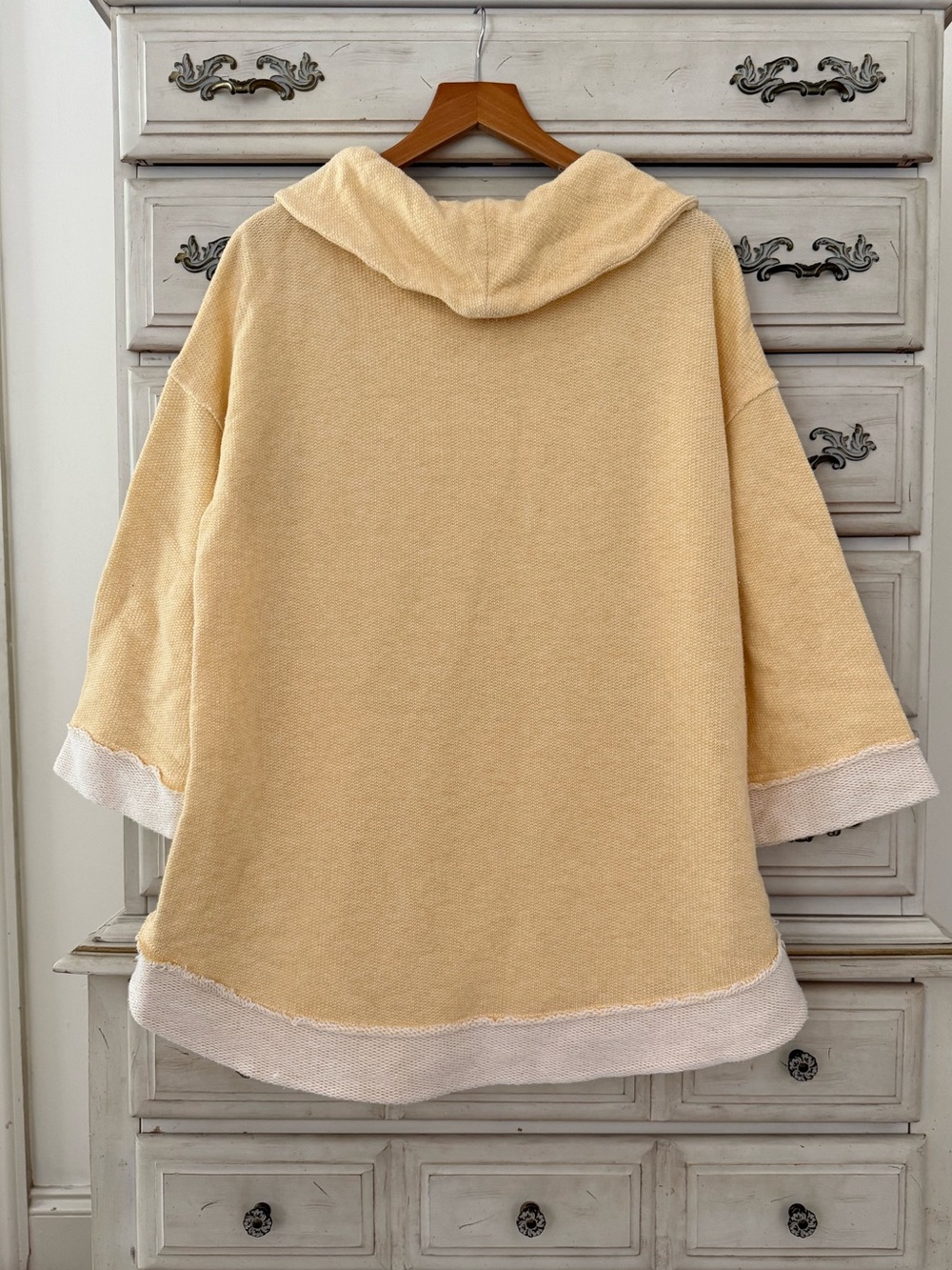 Soft Surroundings Butter Yellow Cotton Pullover Sweater - Picture 3 of 5